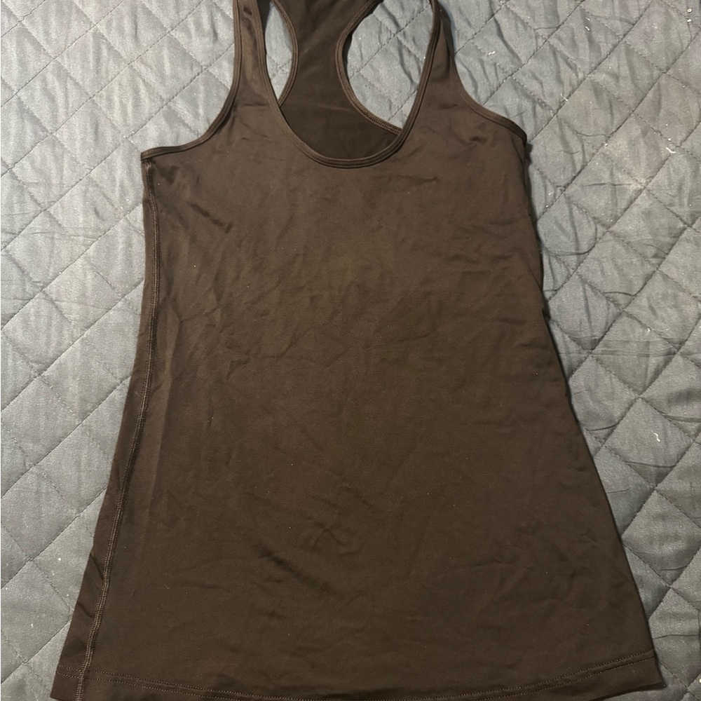 Lululemon Athletica Brown Tan Sleeveless Tank Top
